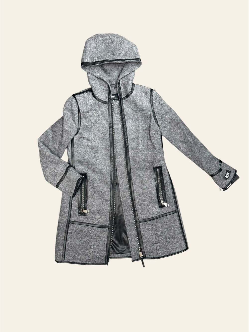 DKNY Grey Long Jacket